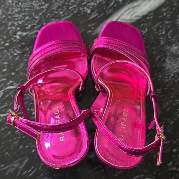 BRAND NEW RAMPAGE WOMEN'S STRAPPY HEELED OPEN TOESANDAL R3 - Picture 5 of 16